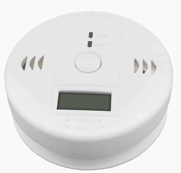 Carbon Monoxide Detector Beeps LCD Display Goes to Home Sensor