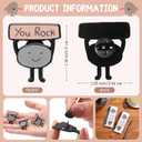 Sayglossy 50 Sets Employee Appreciation Funny Gift Motivational You Rock Gifts Bulk Ballpoint Pens Inspirational Cards Brooch Pin Organza Bags Inspirational Gift for Coworker Staff