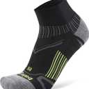 Balega Enduro V-Tech Quarter Socks For Men and Women (1 Pair) (2016 Model) (X-Large, Black)