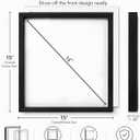 14"X14" T-Shirt Frame for Wall Or Tabletop Stand Display,Tshirt Display Case Frames,Sports Jerseys Shadow Box for Shirts,Memorabilia,Picture