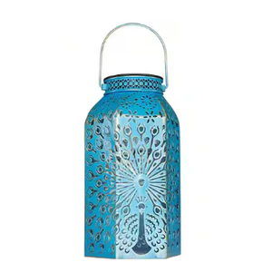 pearlstar Solar Lanterns Outdoor Waterproof Hanging Solar Lights Metal Peacock Gifts for Women Mom Grandma Decor for Garden Yard Patio Balcony Path