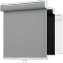 Light Filtering Solar Shades for Indoor Windows, 27" W x 72" H, Grey