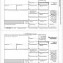 1099 MISC Laser 'Copy B' Recipient 2025, 50 Recipients of Laser MISC COPY B Forms, Compatible with QuickBooks and Accounting Software, 25 sheets