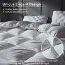 Three Geese Luxury Goose Down Comforter King Size, Ultra-Soft Fluffy Duvet Insert for All Season, 1800TC Cotton Blended Cover Hotel Style Bedding Comforter 106x90 inch