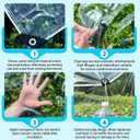 Clear Tarps 7x14ft 14Mil Heavy Duty Waterproof Cover with Grommets Tear-Resistant Reinforced Edges Greenhouse Plant Protection Patio Porch Chicken coop Cover