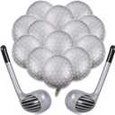15Pcs Golf Balloons Sports Birthday Party Decorations Include 13Pcs 18 inch Balloons & 2Pcs Golf Club,Golf Themed Party Decorations for Boys