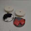 Flea Traps for Inside Your Home, 2 Pack Flea Trap with Sticky Pads Refills & Light Bulb Replacement, Odorless Natural Indoor Bed Bug Light Killer Insect Infestation Treatment Trap for Kids Pet (Round)