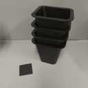 6 Inch Heavy Duty Bed Risers, Furniture Risers for Desk, Chair, Table or Sofa, Couch Lift Risers, Supports up to 2200 lbs per Leg(4 Pack Black)