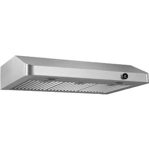 JOCO 36 Inch Under Cabinet Range Hood, 900 CFM Stainless Steel Kitchen Vent Hood, 4-Speed Knob Control C01-36K
