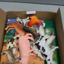 Farm Animals Figures Toys with 10 Realistic Plastic Animal Figurines & Kids Sound Book, Educational Learning Toys Gift for 3 Years Old & Up Toddlers Kids Boys Girls