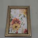 Concepts 4x6 Gold Ornate Beaded Resin Picture Frames With HD Clear Glass, Extra Durable Photo Frames - Display Wallhung/Tabletop Vertically Or horizontally