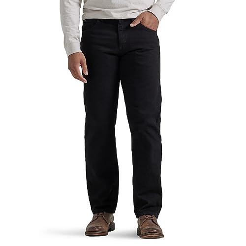 Classic 5-pocket Relaxed Fit Cotton Jean, Black, 40W x 30L