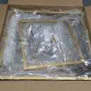 Farmhouse Chandelier 4-Light, Gold Pendant Light Fixture for Kitchen Island Dining Room, Lantern Industrial Lighting Ceiling Hanging with Metal Cage Adjustable Height for Entryway Foyer