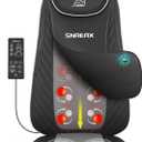 Snailax Back Massager with Soothing Heat, Upgraded Electric Deep Tissue Kneading Full Body Massage Chair for Back Pain, Home, Office Use, Gifts for Men, Women