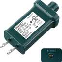 Enhon 12V Class 2 LED Power Supply, UL Certified Transformer Replacement, IP44 Waterproof US Plug Adapter for String Lights, Christmas Tree Lights, Right Positive (TS-12V0.6A)