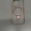 TORRAS Desert Titanium for iPhone 16 Pro Case Magnetic Stand, [Compatible with MagSafe][Flexible Stable Stand] Mil-Grade Protection Translucent Slim Anti-Scratch Ring Kickstand, Rose Gold 6.3", Ostand