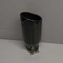 A-KARCK Black Chrome Exhaust Tips 3.5" Inlet, 3.5" Inlet 5"Outlet 12" Length Clamp on Universal Never Fading Stainless Steel Muffler Tip