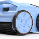 SAT20 Cordless Robotic Pool Cleaner 180 Mins Runtime Auto Vacuum Up to 2000 Sq.ft for Above Ground Pools IPX8 Waterproof LED Indicator Cleans Floor & Wall Not for Sharp Steps or Raised Drains