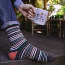NORDIC Socks 2 Pairs, Merino Wool Socks for Men & Women, Winter socks, Cozy and Comfortable (M)