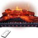 Electric Fireplace Logs Realistic Flame Effect Candle LED Flame Light USB Powered Electric Fireplace Remote Control Fireplace Placement Home Decoration 12.4*5.91*7.87 In No Heat Function (Large)