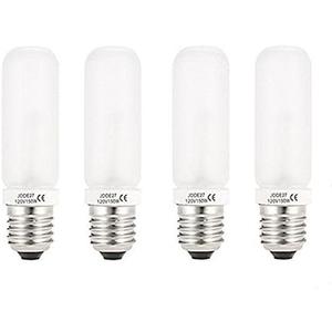 JDD Type 150W 110-130V Frosted Halogen Light Bulb, Replacement Modeling Bulb for Photo Studio Strobe Lighting,Pack of 4