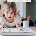 Couch Console Expandable Lap Tray with Armrest, Table for Laptop, Writing, Eating - Great for Car, Travel, Bed- Grey (11.4 x 11.4 x 0.8 inch, Gray)