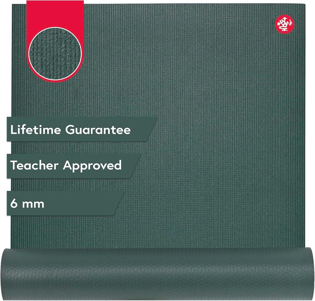 Manduka PRO Yoga Mat - 6mm | Lifetime Durability | Hygienic Construction | Premium Studio Quality | Teacher Approved, Size: 71" x 26"