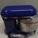 Aucma Stand Mixer,6.5-QT 660W 6-Speed Tilt-Head Food Mixer, Kitchen Electric Mixer with Dough Hook, Wire Whip & Beater (6.5QT, Royal Blue)