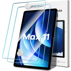 AACL 2-Pack Tempered Glass for All-New Fire Max 11/TM112/ TalphaU Screen Protector 11 Inch (2023, 13th Gen) [Easy Installation][Anti-Scratch] (Clear)