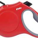 Fida Retractable Dog Leash, 16 ft Dog Walking Leash for Small and Medium Dogs up to 44lbs, 360 Tangle-Free, Red