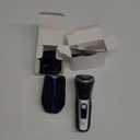 Philips Norelco Shaver 3900 Series, Wet and Dry Electric Shaver, P-Cap, Travel Pouch, Charging Stand, Storm Blue, Model S3341/92 (Silver New)