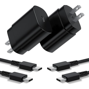 Type C Charger, 2 Pack 25W PD USB C Wall Charger Super Fast Charging Block & 3ft Android Phone Charger Cable for Samsung Galaxy S23 S22 S21 S20 Plus Ultra, Note 20 10 9 8/ S10 S9 S8 Pixel 6 5 4 Pro XL