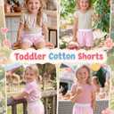 Toddler Girls' Cotton Gingham Shorts | Plaid, Elastic Waist, Drawstring, Baby, Summer, Sweat, Checkered, Bottoms, Pockets, Athletic, Active, Pull On, Casual, 3T