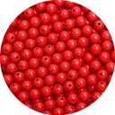 BONNY BOXX 500PCs 8MM Smooth Red Acrylic Round Beads, Plastic Resin Bubblegum Balls Chunky Gumball Beads for Necklace and Bracelet Making, Crafting Supplies
