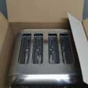 Cuisinart 4 Slice Compact Stainless Steel Toaster with Extra-Wide Slots for Bread, French Toast, Bagels & Pastries, Defrost & Reheat Functions, CPT-180P1, Brushed Stainless, Removable Crumb Tray
