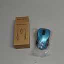 WisFox 2.4G Wireless Mouse for Laptop, Ergonomic Computer Mouse with USB Receiver and Type-C Adapter, 3 Adjustable Levels, 6 Button Cordless Wireless Mice for Windows Mac PC Notebook (Green)