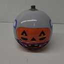 Handmade Mexican Pottery Pumpkin Jack O’ Lanterns - 6.5” Tall Talavera Candle Holders - Unique Painted Designs