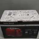 Roter Mond 2 Slice Toaster Retro Stainless Steel with Bagel, Cancel, and Defrost Functions, 6 Bread Shade Settings, Extra Wide Slots and Removable Crumb Tray, Black