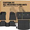 Bingoliner Floor Mats for 2027 Kia Seltos (Cargo Mat in Upper Position) | Trunk Mat and Backrest Mats & Door Sill Guard All Weather TPE Protector Odorless Full Set Interior Accessories Floor Liners