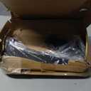 12 Pack - 12 inch Black Hidden L Shelf Bracket (1/5 Inch Thicked) Iron Floating Shelf Brackets Rustic Industrial Metal Brackets for Shelf Support