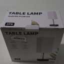 15'' Table Lamp for Bedroom set of 2,3-Color Bedside Lamps with Pull Chain Table Lamps for Night stands with AC Outlet,Small Night Light Lamps with 2 Bulbs Lamps for Living Room Kids Room Office Decor