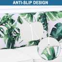 Smiry Printed Couch Cushion Covers, Stretch Soft Couch Covers for Sofa, Washable Non-Slip Sofa Slipcover Furniture Protector for Indoor and Outdoor (Backrest L, Green)