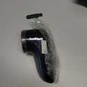 Ruidla Fabric Shaver Defuzzer, Electric Lint Remover, Rechargeable Sweater Shaver with Stainless Steel 3-Leaf Blades, Dual Protection, Removable Bin, Easy Remove Fuzz, Lint, Pills, Bobbles (Black)