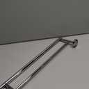 JQK Double Towel Bar Chrome, 20.5 Inch 304 Stainless Steel Thicken 0.8mm Towel Rack Bathroom, Towel Holder Polished Steel Wall Mount, Useable Length 18 Inch, TB100L18-CH