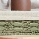 Storage Basket Wicker Baskets for Organizing with Handle Decorative Storage Bins for Countertop Toilet Paper Storage Basket for Toilet Tank Top Small Basket