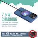 Smartish Magnetic Wireless Charger Compatible with MagSafe - Charge Dinghy - 7.5W Fast Charging for iPhone 14/13/12 Series/AirPod 3 [USB-C & USB-A] Compatible with Stands & Mounts - Chef's Special