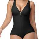 SHAPSHE Faja Colombianas Moldeadoras Body Shaper Post Surgery Full Shapewear Compression Garment Tummy Controll Black M