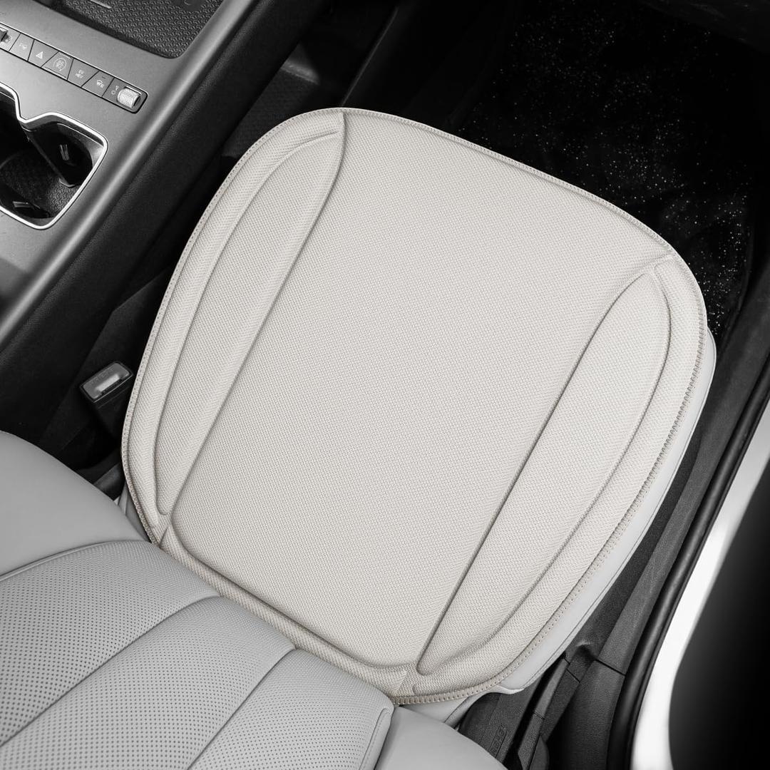 2cm Ultra-Thin Fiber Car Seat Cushion, Non-Slip Pad for Cars & SUVs
