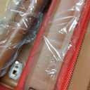 Carry On Luggage Set 22x14x9 Airline Approved Luggage Sets 3 Piece,Suitcases with Wheels,ABS Hard Case Luggage with TSA Lock Spinner Wheels(20 Inch,BP/TB) (Red)