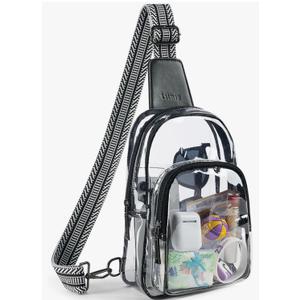 Clear Bag for Stadium Events, Clear Purse for Women Stadium Crossbody Bag, Transparent Bag for Concerts Sports